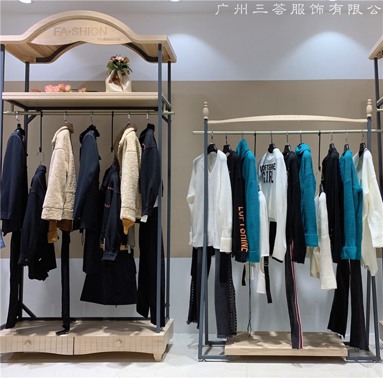 珞炫19秋裝品牌折扣女裝尾貨走份