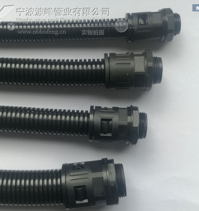 塑料波紋管接頭 PE/PP/PA波紋管直插接頭 塑料軟管接頭 浪管接頭
