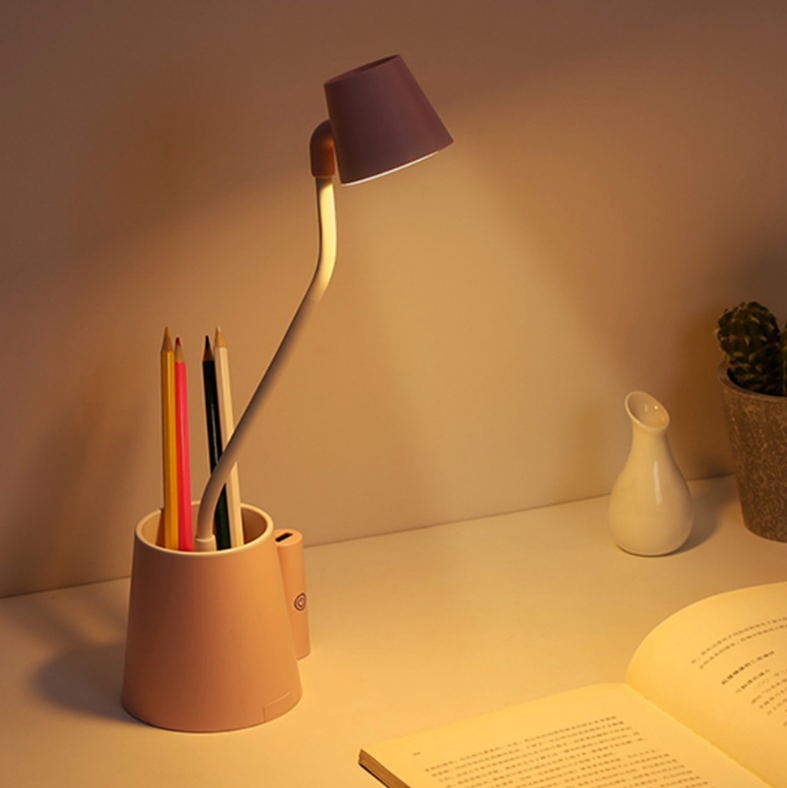 新款創(chuàng)意多功能小愛臺燈USB充電觸摸學生宿舍桌面護眼學習LED臺燈