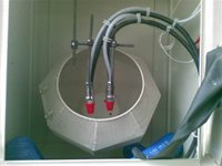 湖南岳陽(yáng)威騰發(fā)熱盤滾動(dòng)噴砂機(jī)