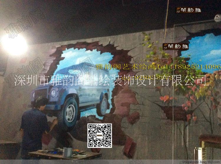創(chuàng)意墻繪大型3D壁畫墻體彩繪公司，商場(chǎng)學(xué)校酒店餐廳墻繪壁畫