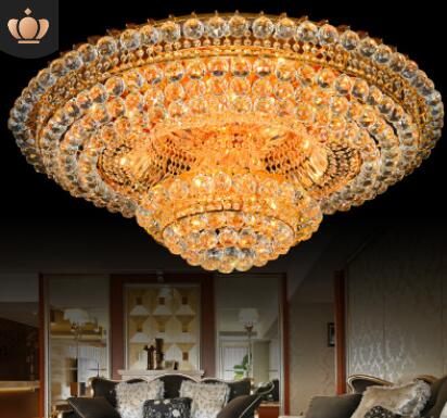 吸頂燈價(jià)格 客廳水晶燈 圓形大氣吊燈 吸頂燈供應(yīng)商