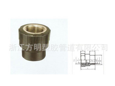 廠家供應(yīng)耐腐蝕內(nèi)牙直通 直通卡套接頭 大口徑UPVC管道