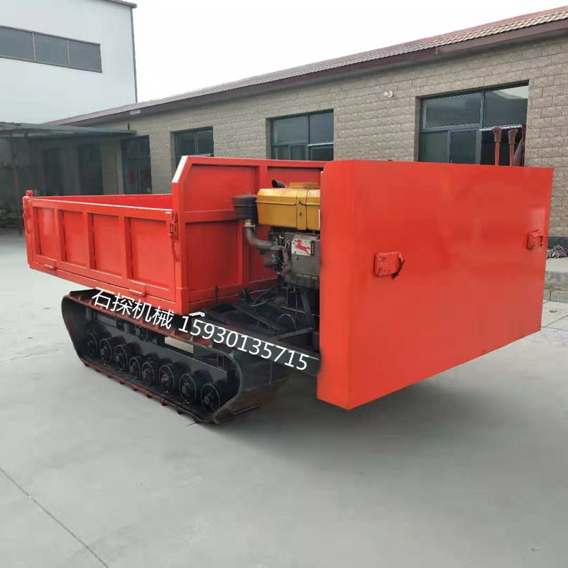 3T履帶運輸車廠家直銷 全地形自卸翻斗運輸車  小型工程農(nóng)用爬坡搬運車