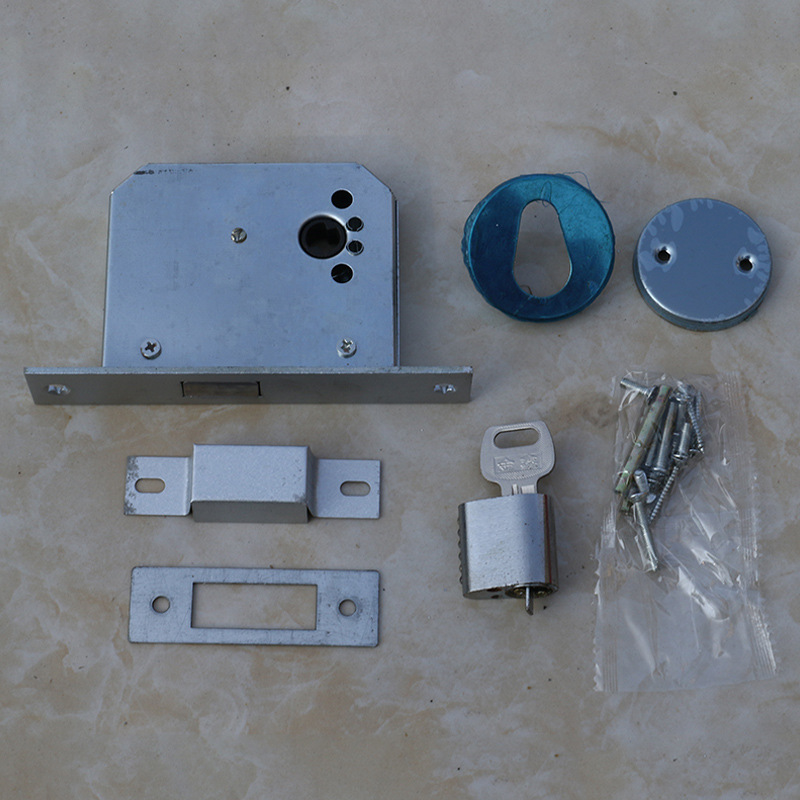 四川廠家直銷管井鎖 消防通道鎖無把手隱藏式防火門鎖 不銹鋼管道井鎖