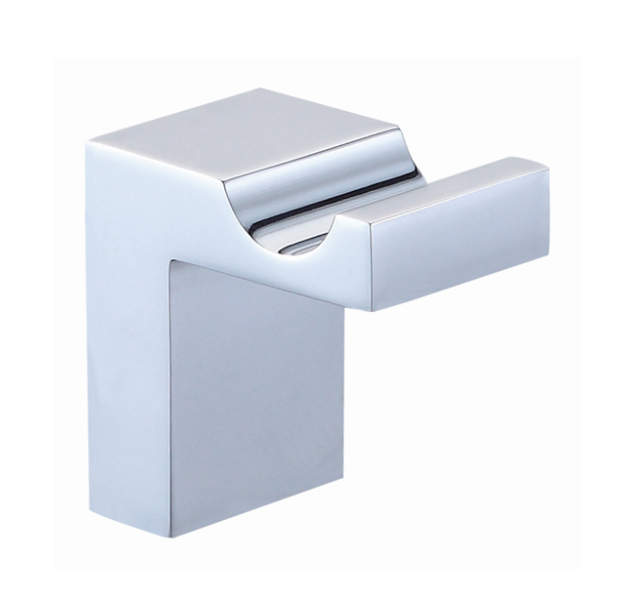 產(chǎn)地直銷*國銅方型浴室衣帽鉤 廚衛(wèi)衣鉤 衛(wèi)浴掛件鉻色單衣鉤