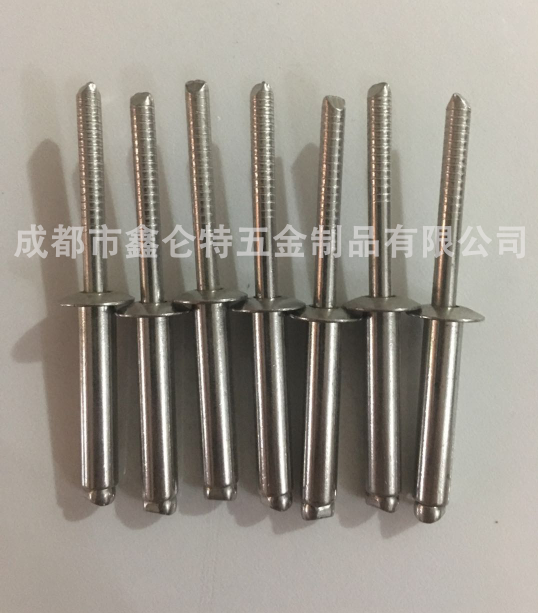供應(yīng)大量不銹鋼抽芯鉚釘6.4系列開口型封閉型圓頭拉釘