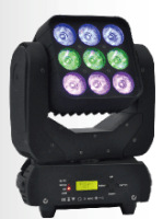 新款9顆搖頭矩陣燈，KTV 酒吧 婚慶染色燈，舞臺燈具廠家直銷 c