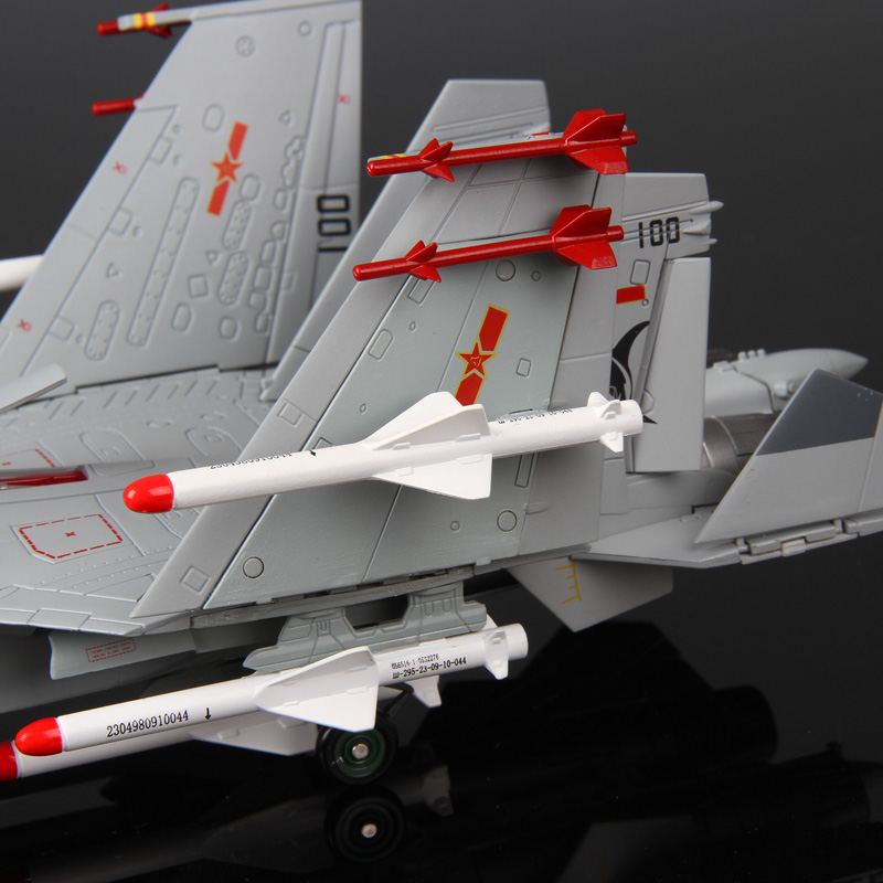 航母艦載機模型 合金閱兵軍事模型 金屬1:72殲15飛機模型
