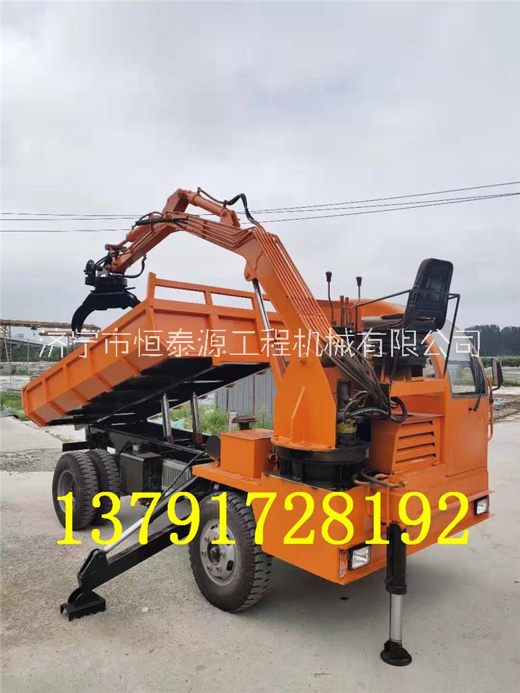 小型農用運輸車 四不像隨車抓木機 上山抓木頭*抓木機器廠家價格