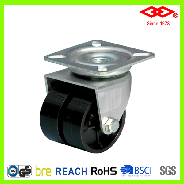 雙菱2吋萬向平板TPR雙輪、萬向輪、平板腳輪