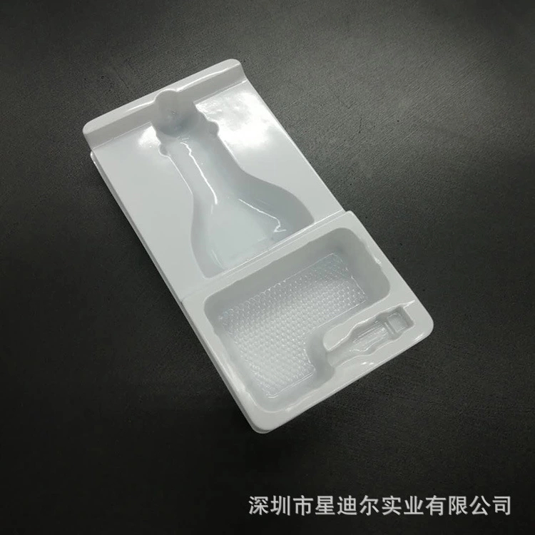 實(shí)地產(chǎn)家專業(yè)定做白色PVC吸塑盒  銷售車載電子點(diǎn)煙器吸塑內(nèi)托
