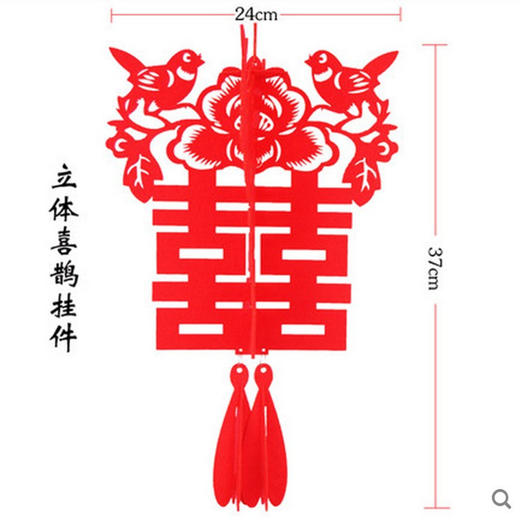 毛氈裝飾品毛氈燈籠春節(jié)掛件新年立體燈籠掛件毛氈掛飾
