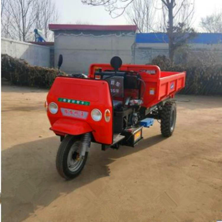 工地三輪車 電動石子工程自卸翻斗車 小型建筑工地三輪