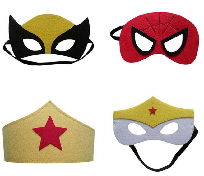 廠家直銷 兒童毛氈面具 化妝道具 毛氈眼罩 工藝禮品 可定制