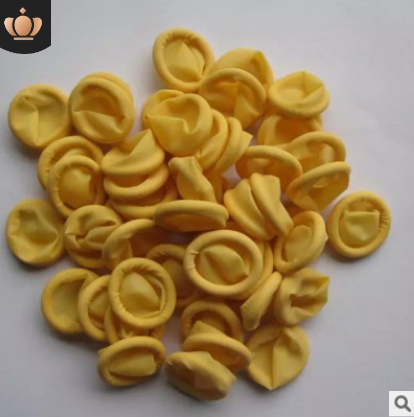 米黃手指套 一次性防靜電乳膠手指套無粉塵防滑耐磨工業(yè)橡膠米黃手指套美甲