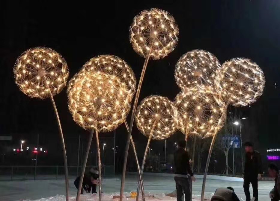 中山路燈生產(chǎn)廠家 LED戶外照明   LED蒲公英燈