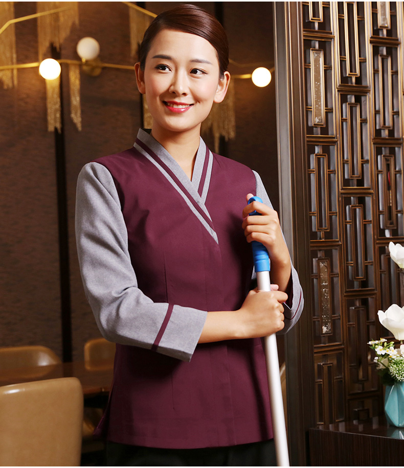 酒店保潔服時(shí)尚保潔服保潔服廠家