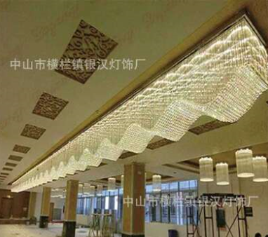 中山燈飾安裝工程 大型吸頂燈 波浪形吸頂燈直銷