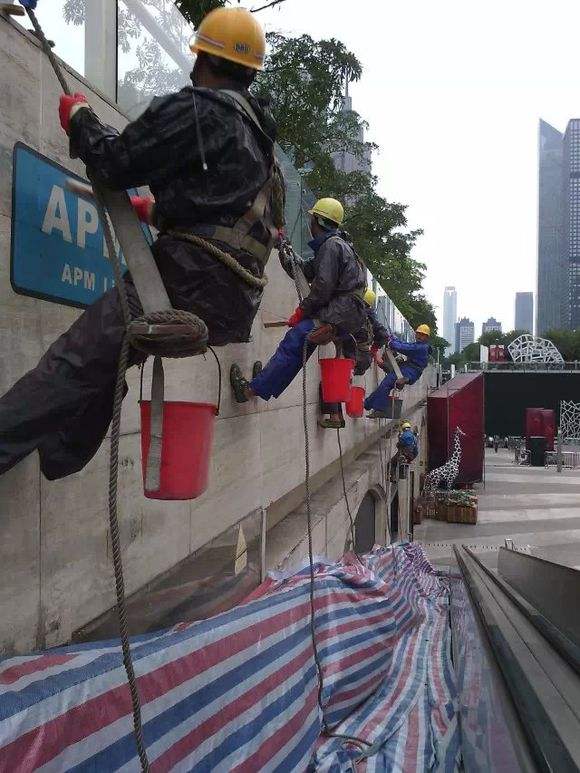 梅州華源外墻清洗公司*供應(yīng)外墻翻新高空作業(yè)
