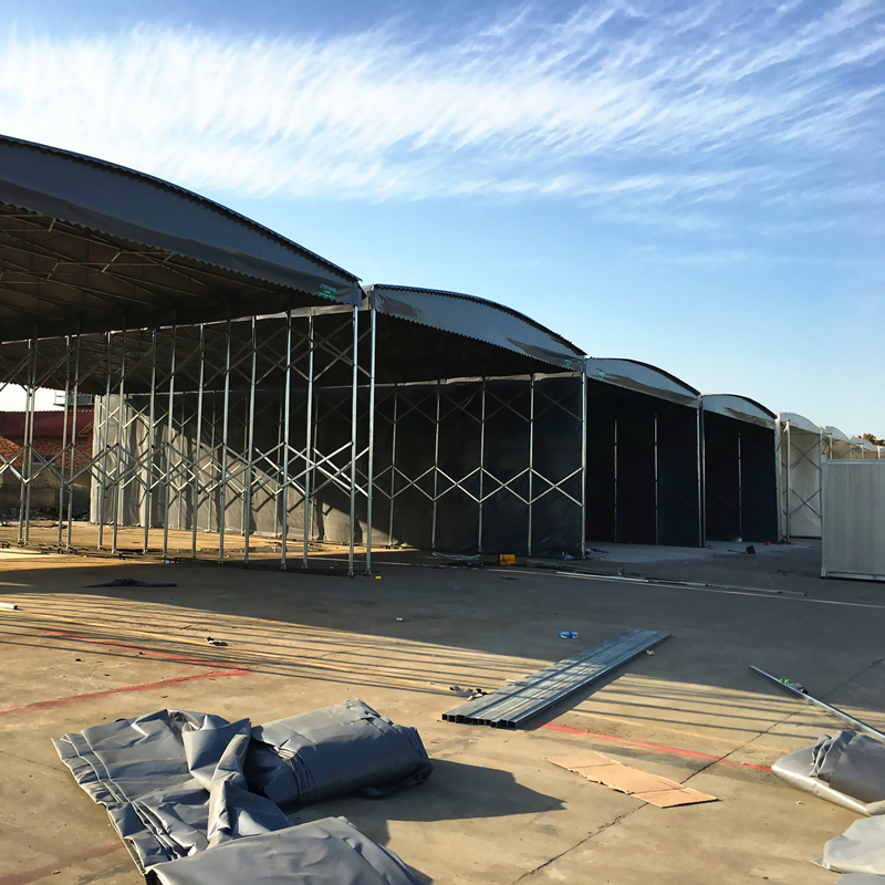 青島物流遮陽蓬定制_室外多用途防雨遮陽雨棚廠家