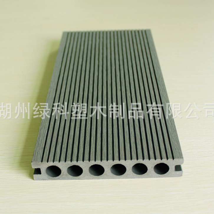 廠家直銷 防腐塑木 140x23實(shí)心空心圓孔地板 木塑地板 可批發(fā)