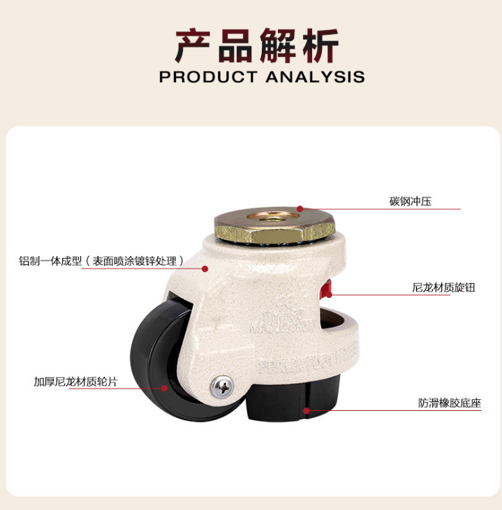 GD-60S 福馬輪 水平調(diào)節(jié)輪 60S 絲桿福馬腳輪