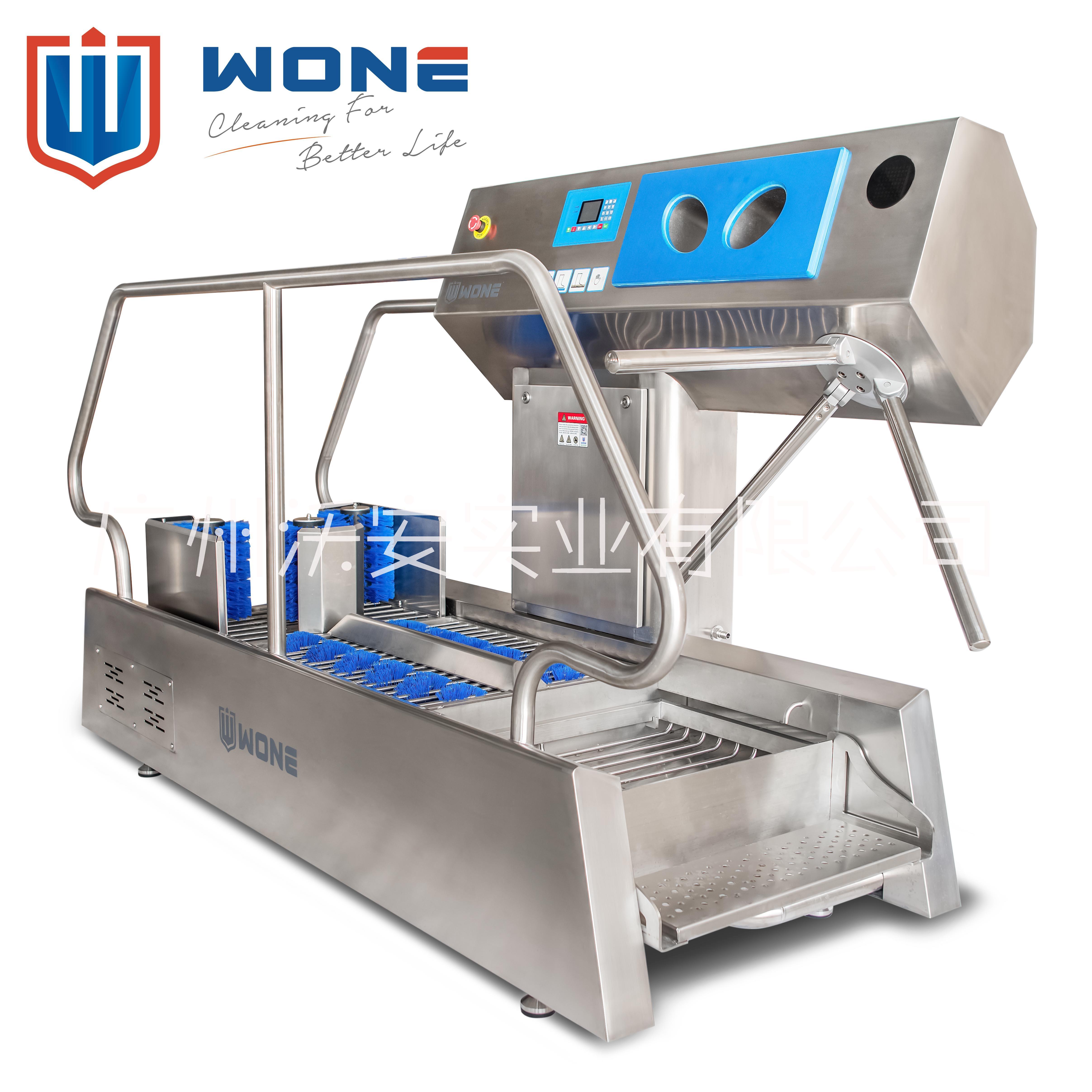 WONE沃安人員衛(wèi)生清潔站PBW-53全自動手消毒鞋底清洗機(jī)廠家