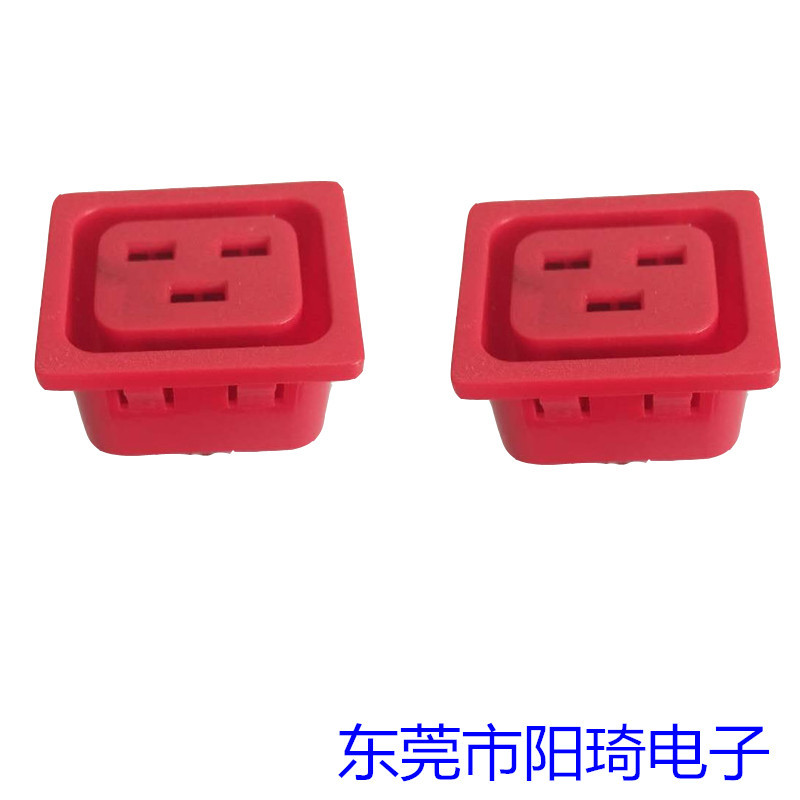 深圳鎖式C19電源母座廠家@深圳品字母座供應商@深圳AC母座批發(fā)@深圳IEC母座加工定制 鎖式C19電源母座