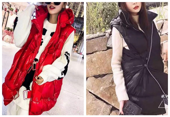 *品牌CICICOCO大毛領(lǐng)羽絨服折扣女裝批發(fā)走份貨源