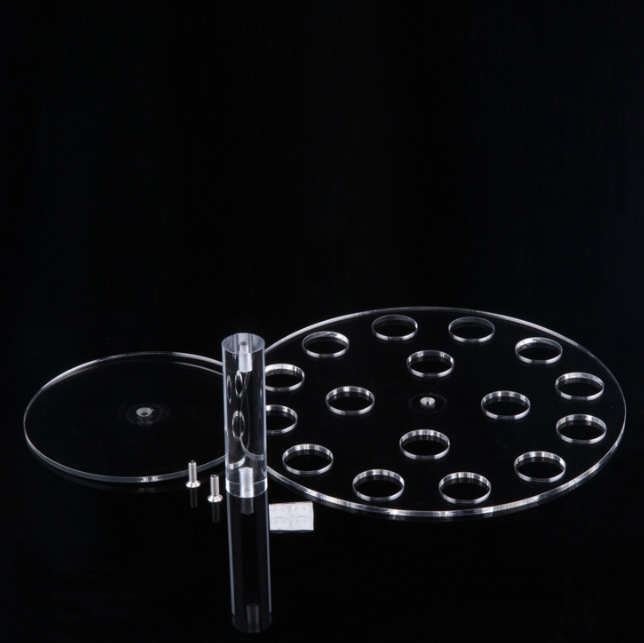 廠家直銷可定制批發(fā)實(shí)用簡(jiǎn)約家用裝飾透明二層亞克力冰淇架16孔 冰淇架16孔報(bào)價(jià) 冰淇架16孔批發(fā)