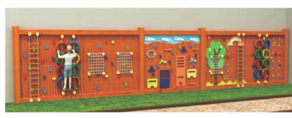 幼兒園木制攀爬架 戶外游樂設(shè)施 大型戶外碳化積木 涂鴉儲物柜