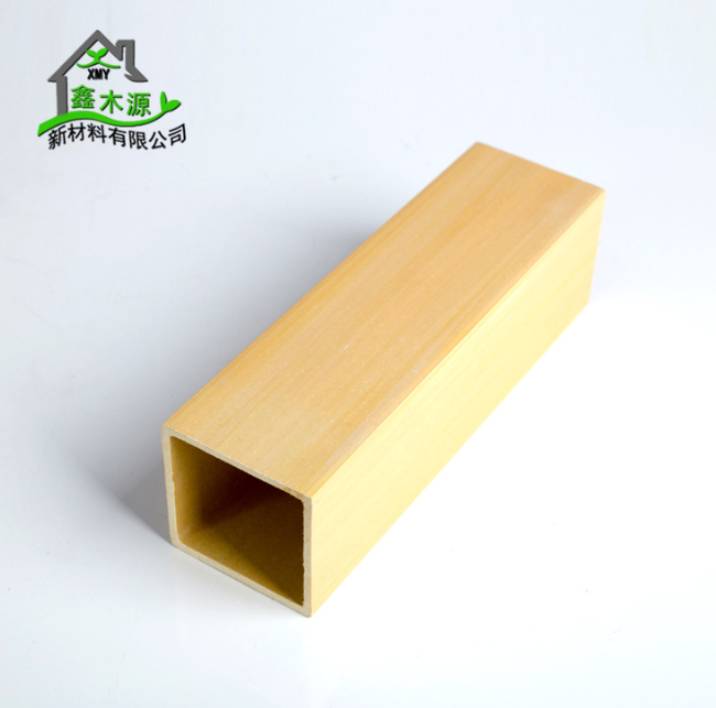 廠家直銷生態(tài)木方通 室內(nèi)裝修新型裝飾材料PVC木塑50*50方木