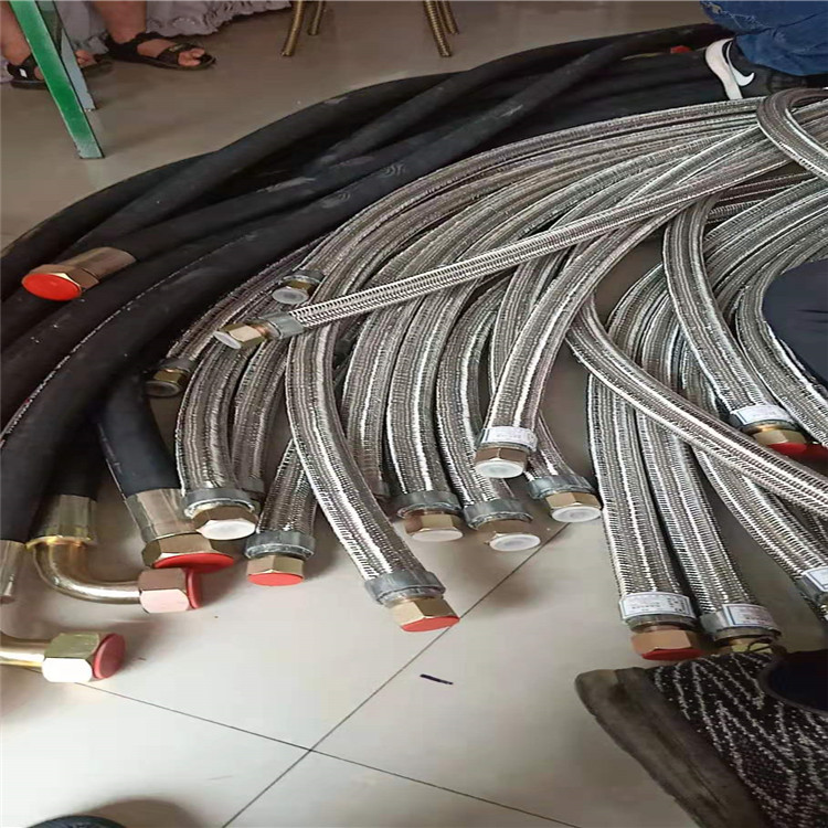 鎧裝阻燃氟膠管  鎧裝石棉膠管總成 按圖加工膠管總成