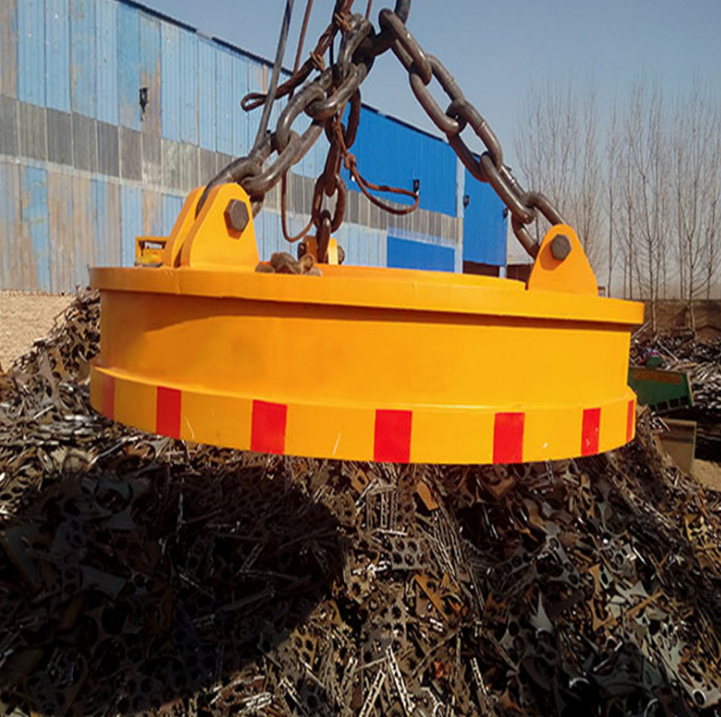 加工定制強(qiáng)力廢鋼廢料圓形電磁吸盤 打撈用強(qiáng)力吸盤斷電保磁