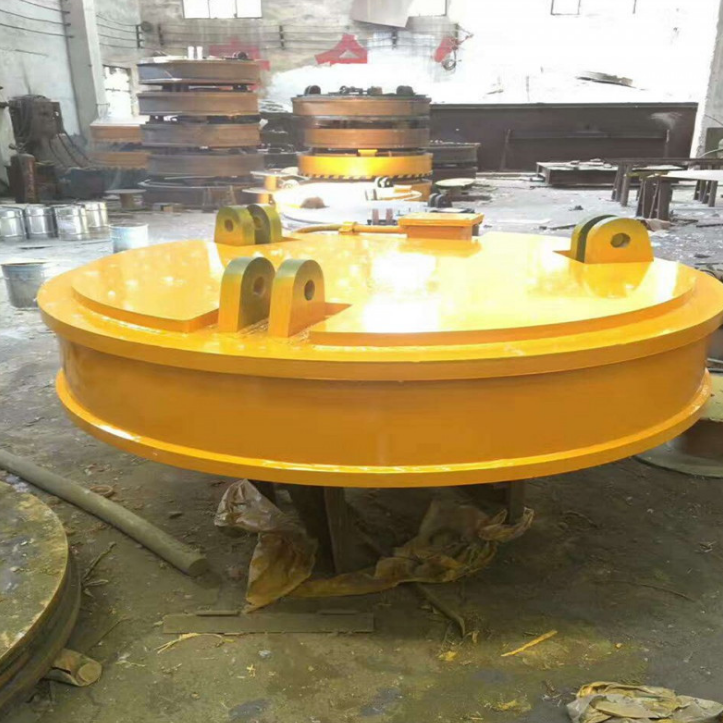 加工定制強(qiáng)力廢鋼廢料圓形電磁吸盤 打撈用強(qiáng)力吸盤斷電保磁