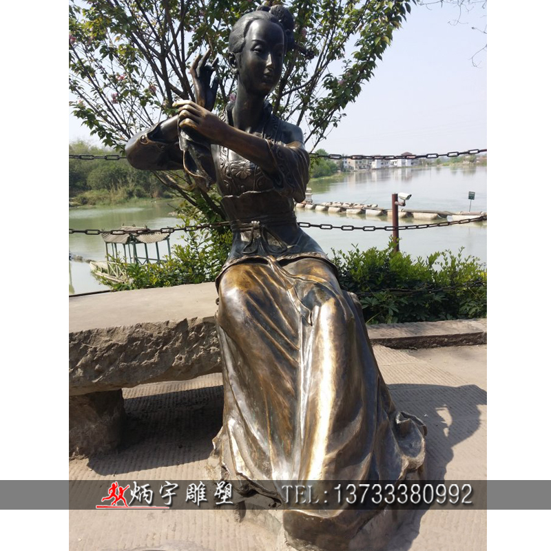 曲陽縣炳宇雕塑 古代人物雕塑 愛情主題雕塑  情侶約會雕塑 鑄銅人物雕塑定制 人物銅雕生產廠家 銅雕人物報價