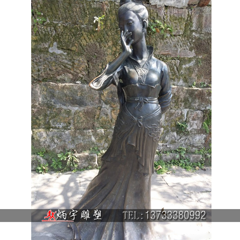 曲陽縣炳宇雕塑 古代人物雕塑 愛情主題雕塑  情侶約會雕塑 鑄銅人物雕塑定制 人物銅雕生產廠家 銅雕人物報價
