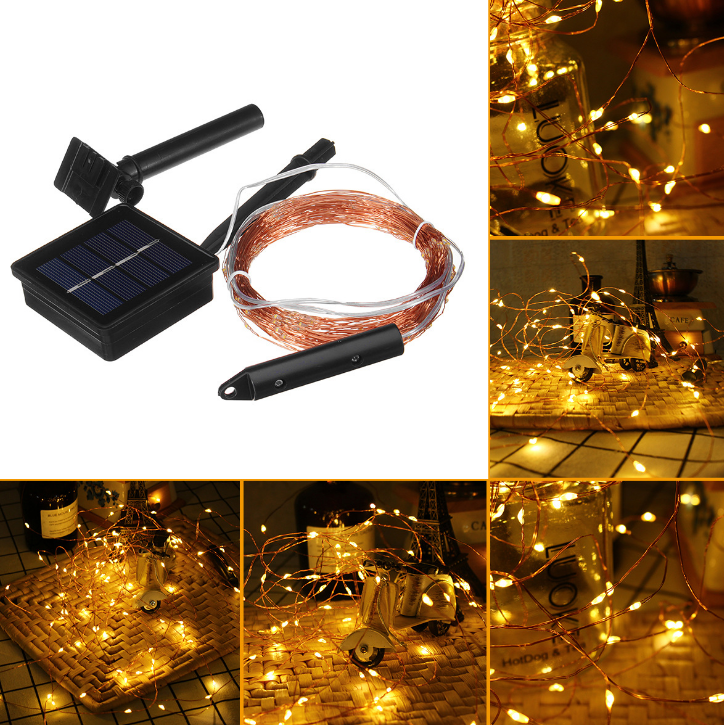 太陽(yáng)能樹(shù)藤燈銅線/銀線燈串，太陽(yáng)能銅線/銀線燈串，樹(shù)藤燈串