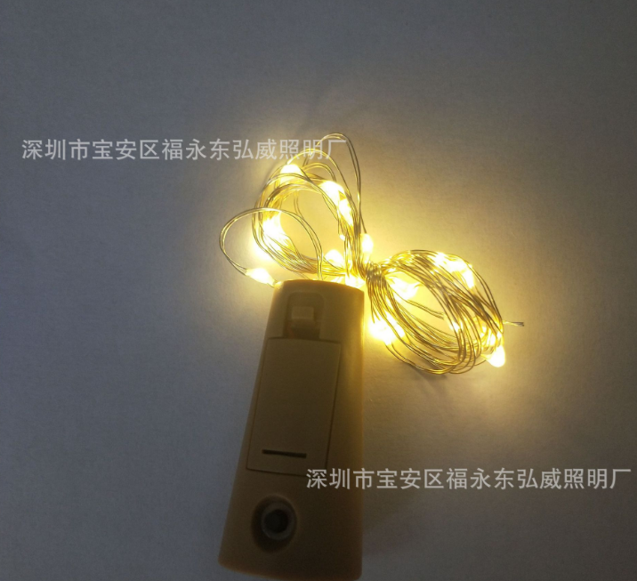 3功能2米20燈，三段閃爍酒瓶塞，酒瓶蓋，銅線/銀線燈串