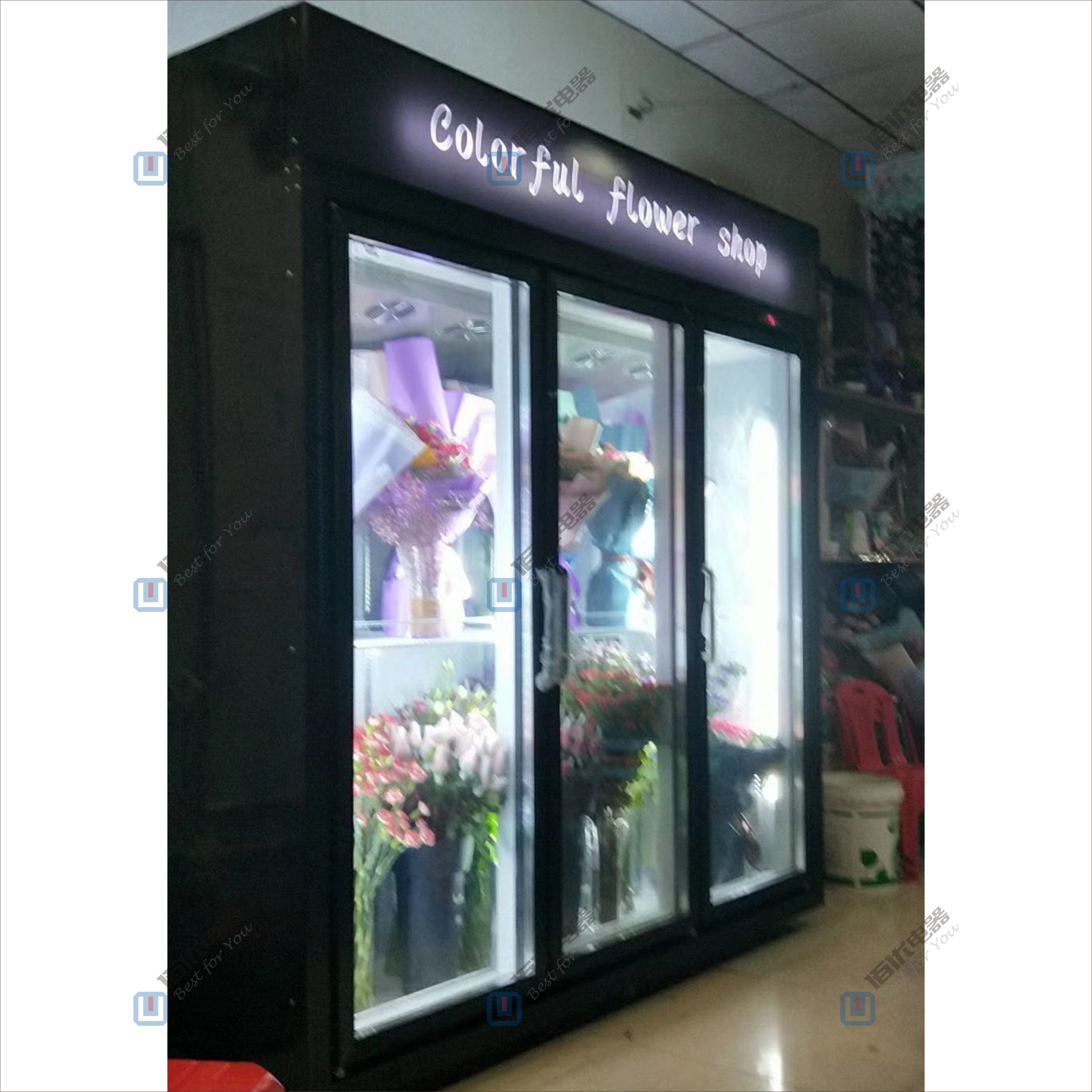 鮮花保鮮柜,商用風冷冷藏冰柜，立式保鮮展示柜 鮮花柜