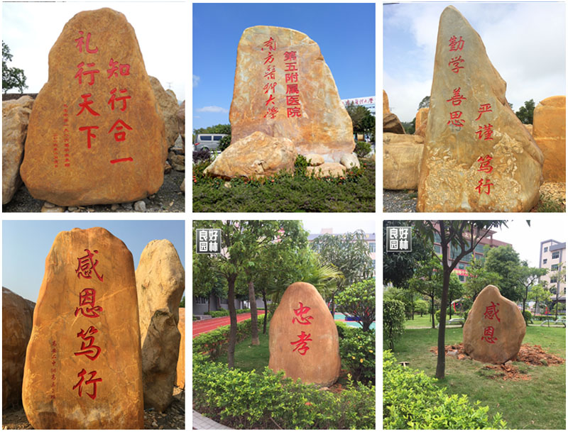 學(xué)校黃蠟石 學(xué)?？套志坝^石 校園景觀石