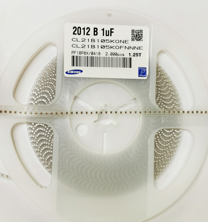 直銷(xiāo)電容CL21B105KOFNNNE SMD電容0805/1UF/16V/X7R 三星代理