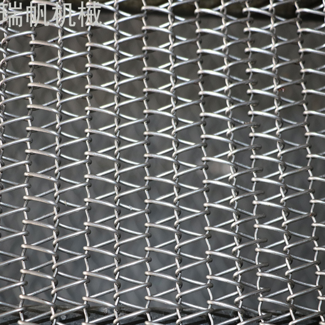 不銹鋼304加密型人字網帶非標定制耐高溫食品烘干線藥品制作網帶
