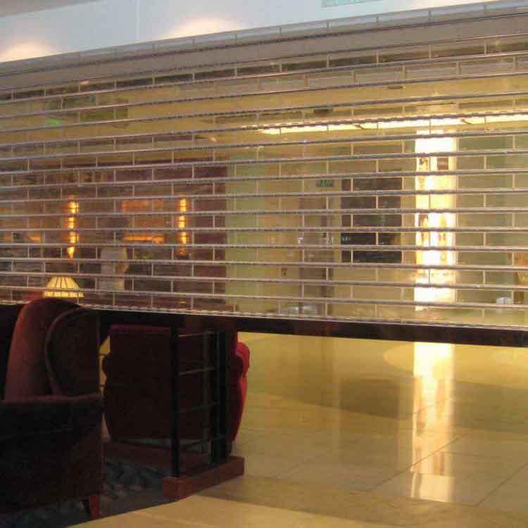 遙控電動防盜水晶卷簾門 商鋪專賣店水晶卷簾門可定制