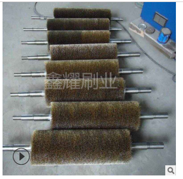 直銷鋼材清洗機毛刷輥，鋼板除銹機毛刷輥，薄板毛刷，食品清洗機毛刷輥