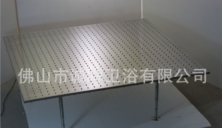 1000MM方形LED頂噴花灑吊桿式嵌入式三色溫控水力發(fā)電@酒店泳池過道花灑