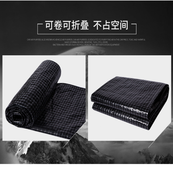 黑白格篷布PE汽車煤場貨場蓋布防老化降溫黑白格耐磨耐曬防雨