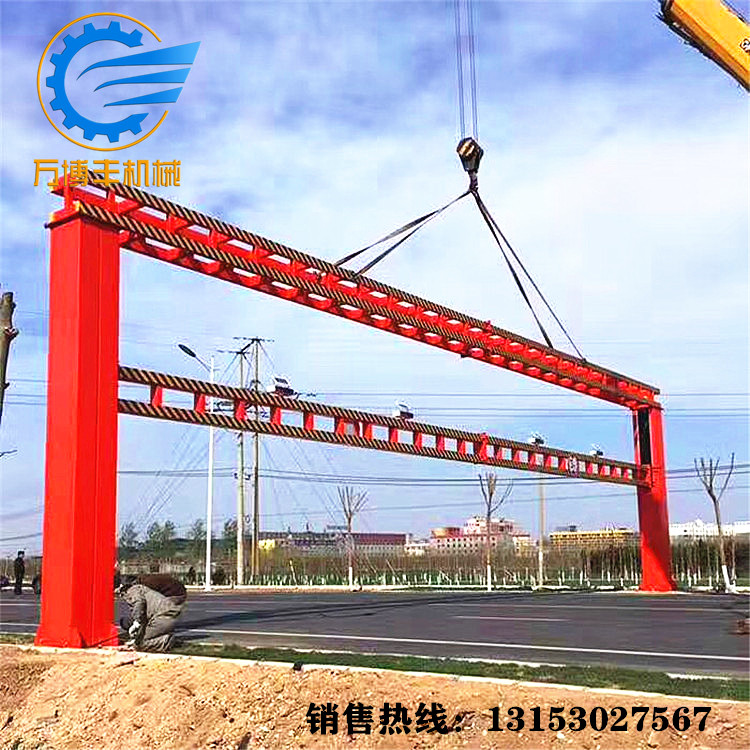 道路限高桿高速公路限高架城鎮(zhèn)限高架小區(qū)電動智能遙控龍門架 限高限速警示牌