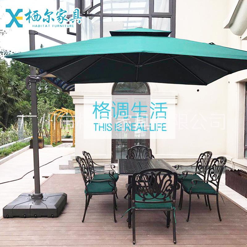 戶外家具鑄鋁桌椅室外庭院花園桌椅組合鐵藝休閑別墅陽臺廣場桌椅 戶外鑄鋁家具 戶外休閑鑄鋁家具